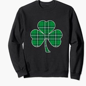 LUCKY! Shamrock Sweatshirt, Unisex Size Large